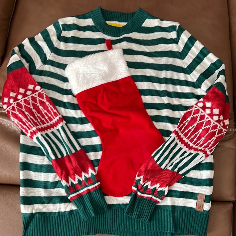Tipsy Elves Mens Medium Christmas Stocking Stuffer Ugly Christmas Sweater